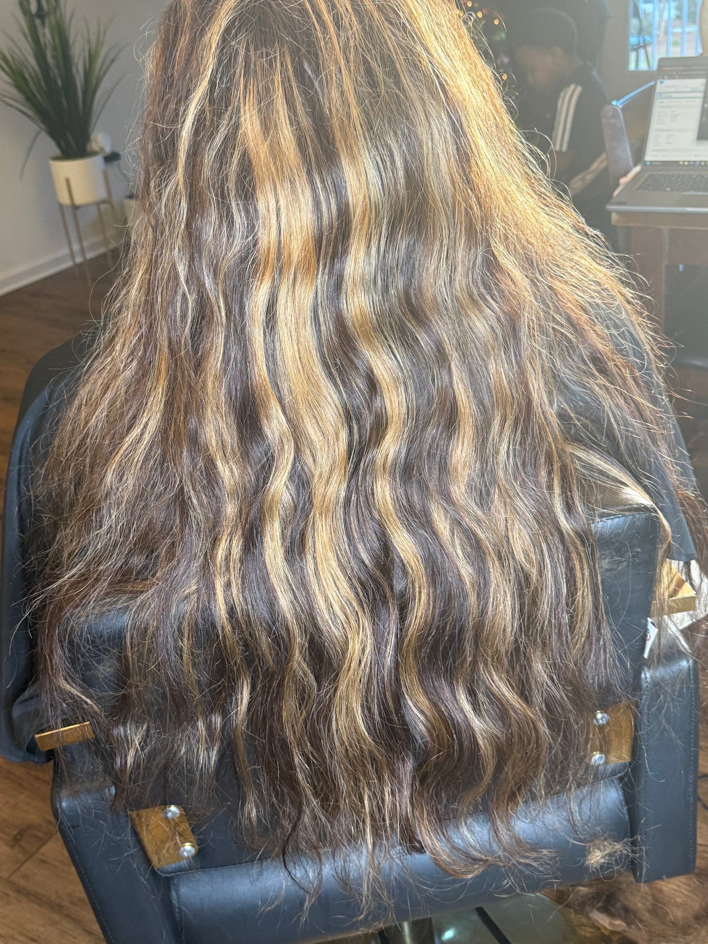 Transparent Ombre Brown/#613 Highlighted Wig